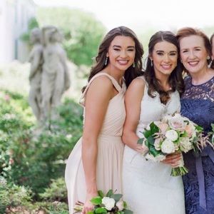 Monique Lhuillier Bridesmaid Dress- pink/halter